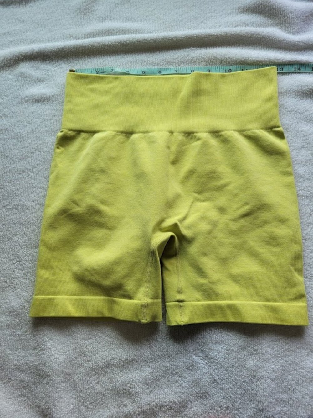 Women's Lime Green Seamless Biker Shorts Size Medium